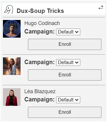 Dux Soup tricks Waalaxy campaigns