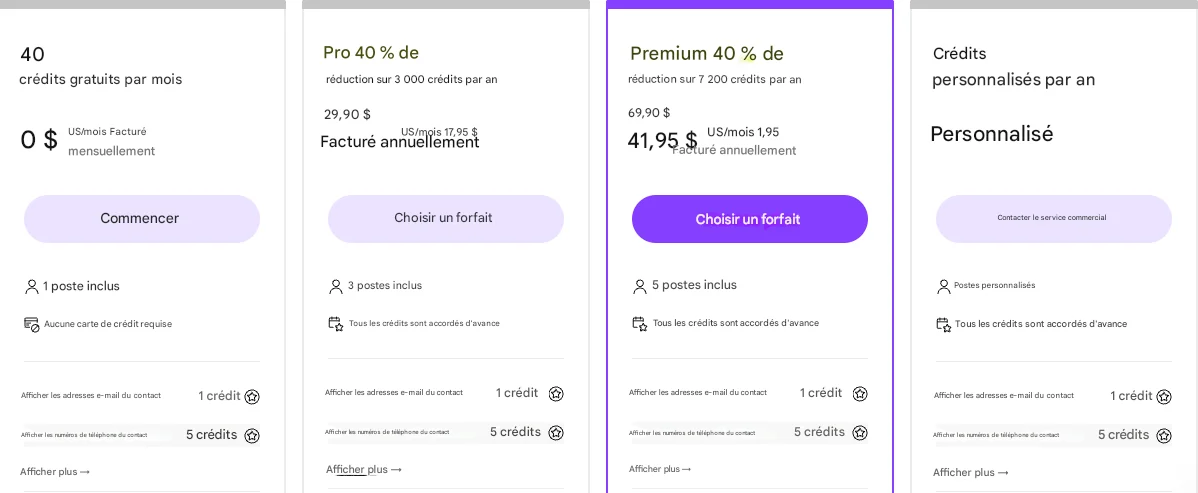 salesforge alternative lusha pricing fr