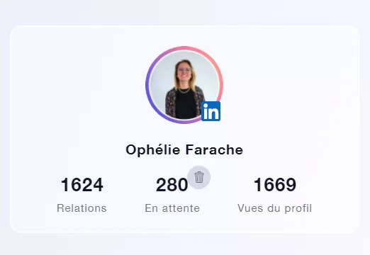Profil LinkedIn Ophélie Farache Waalaxy