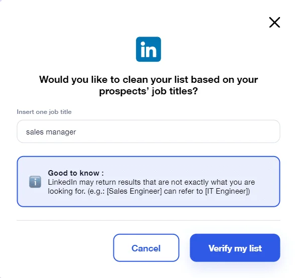clean up your lists