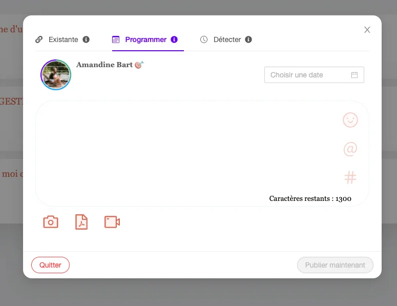 programmer des posts grâce à podawaa