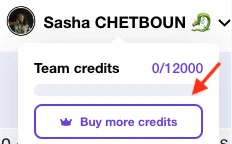 Waalaxy Email finder credits