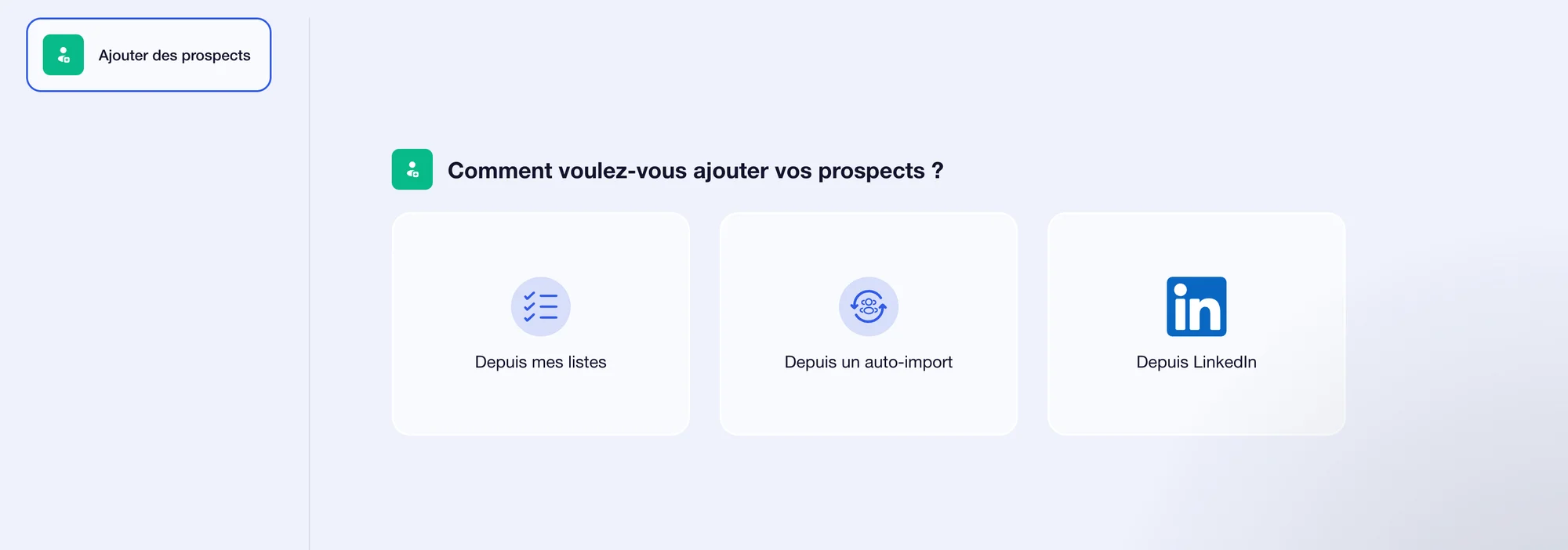 Ajouter prospecter camapagne Waalaxy