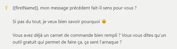 Message prospection LinkedIn Waalaxy