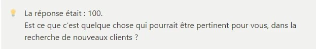 Réponse score prospection Waalaxy