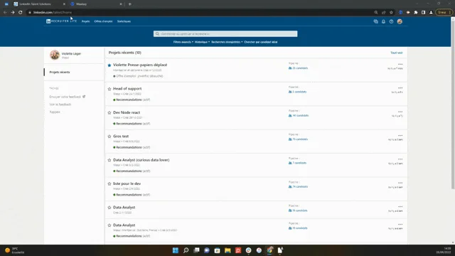 Import candidates from a Recruiter Lite saved project