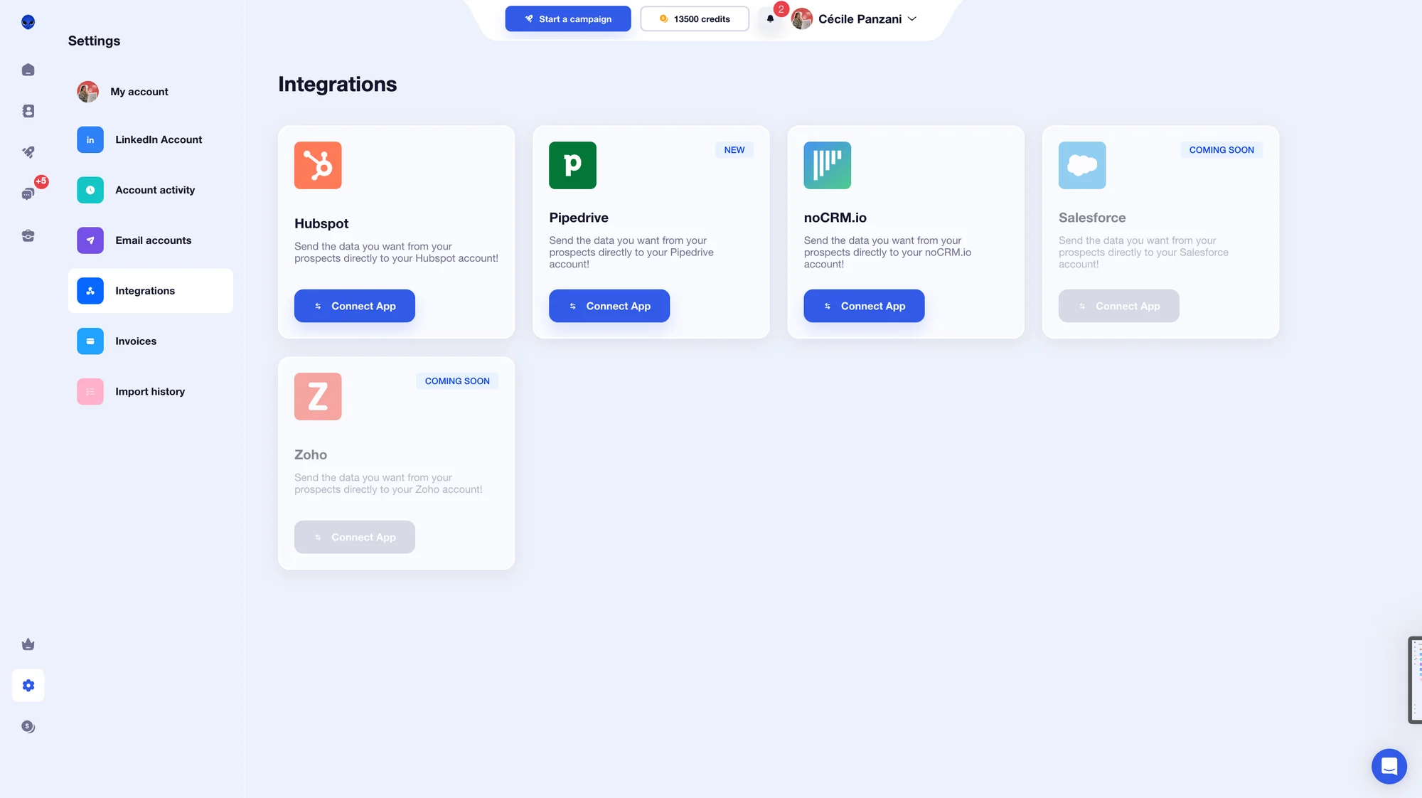 Waalaxy CRM