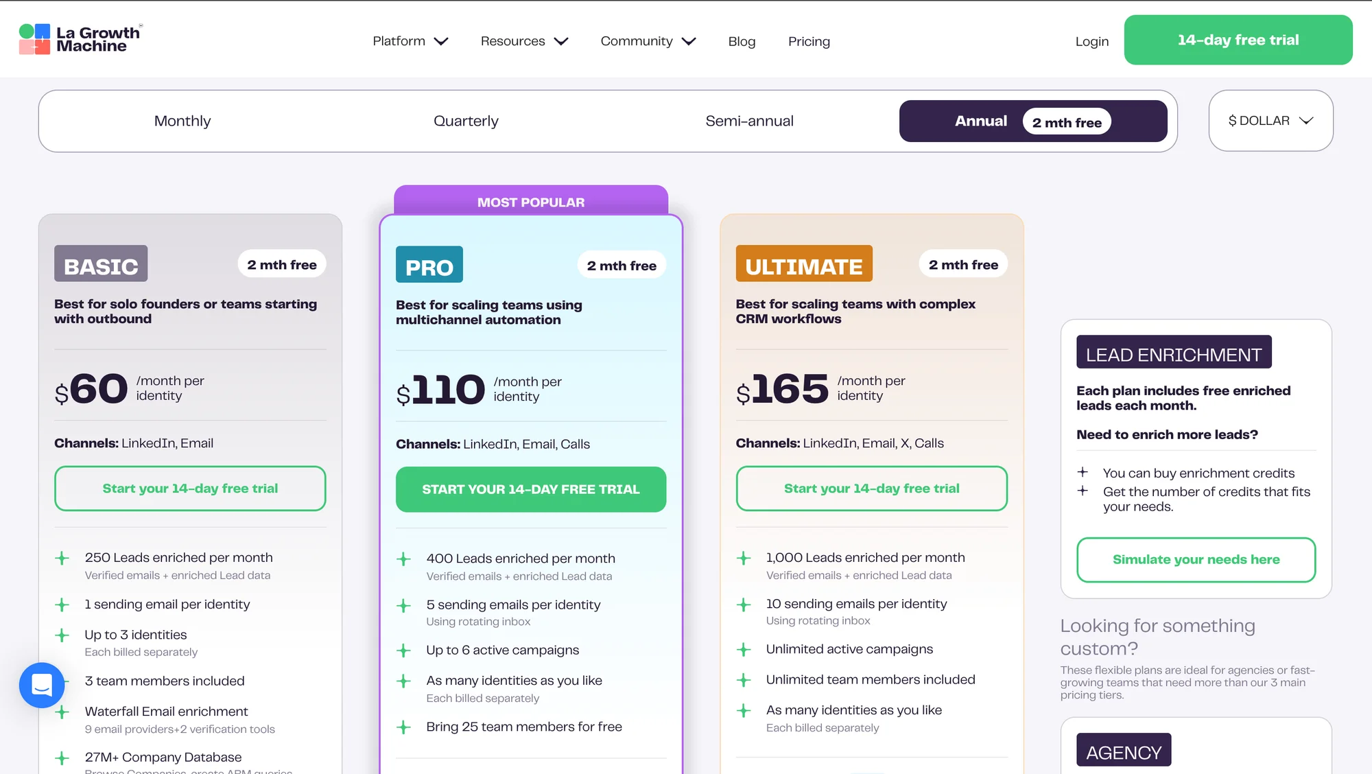 The growth machine price