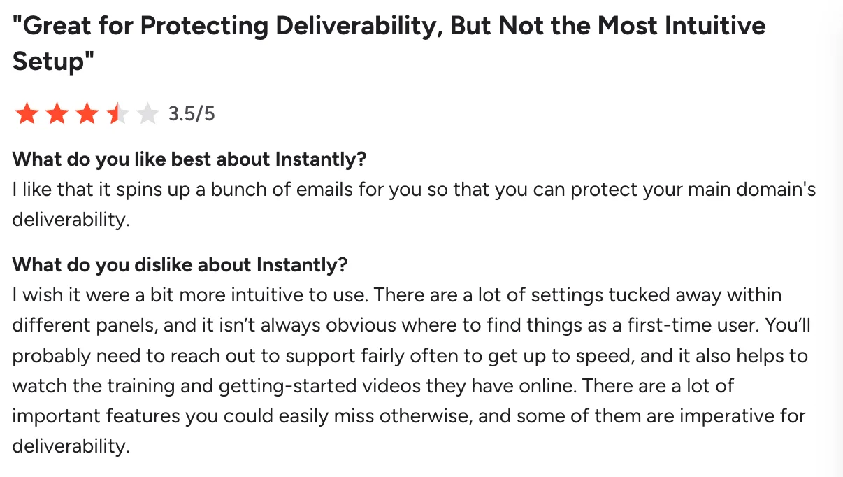 instantly lead reviews