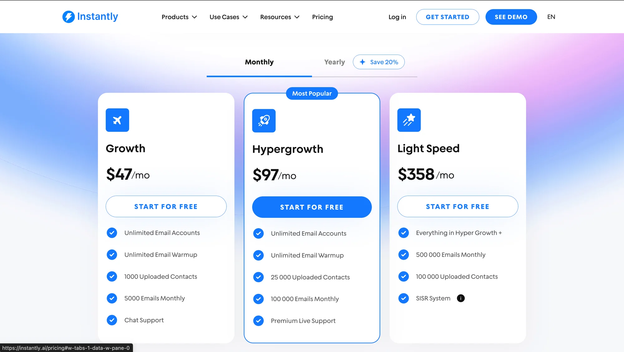 instanlty pricing