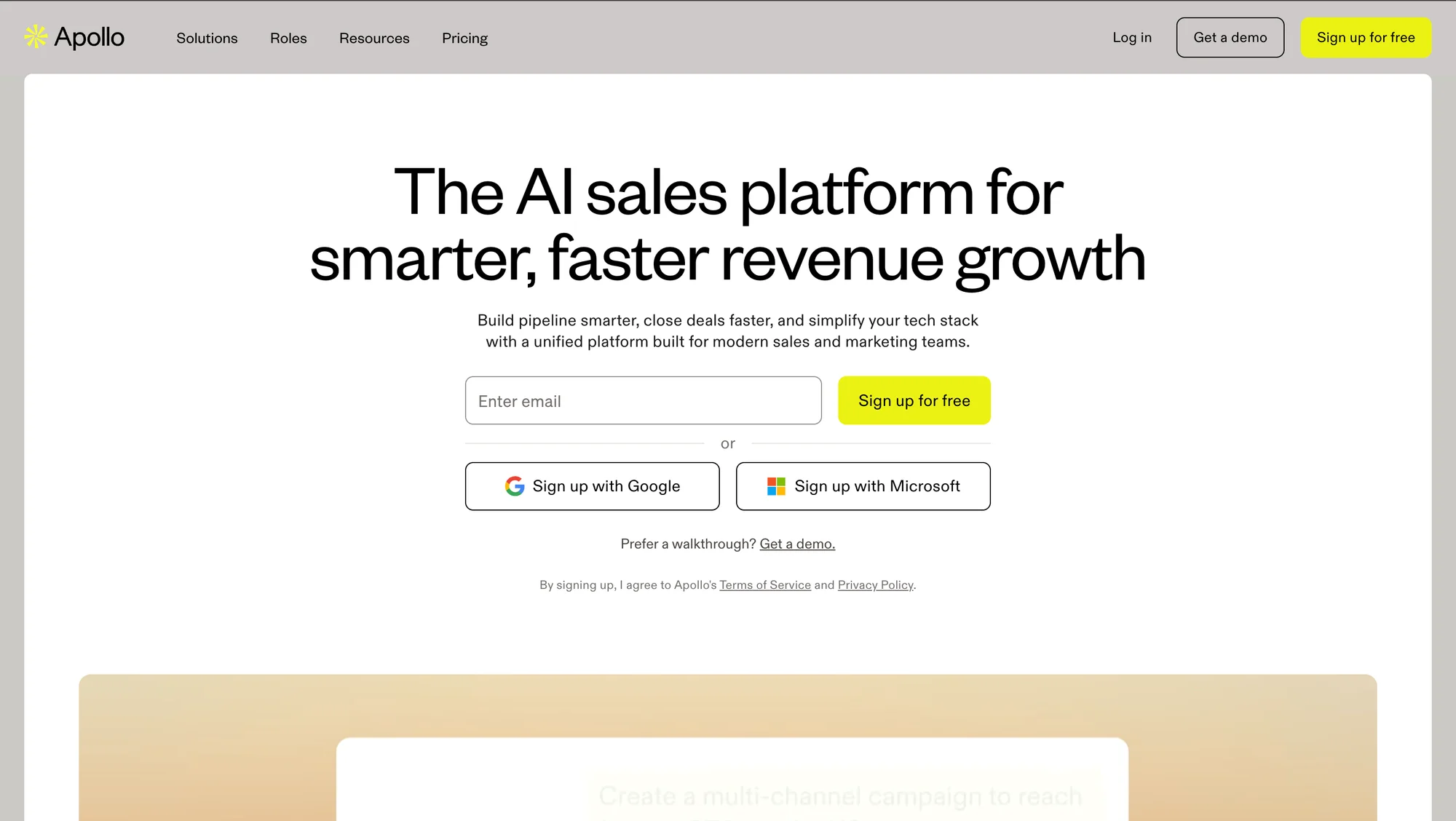 Apollo.io interface