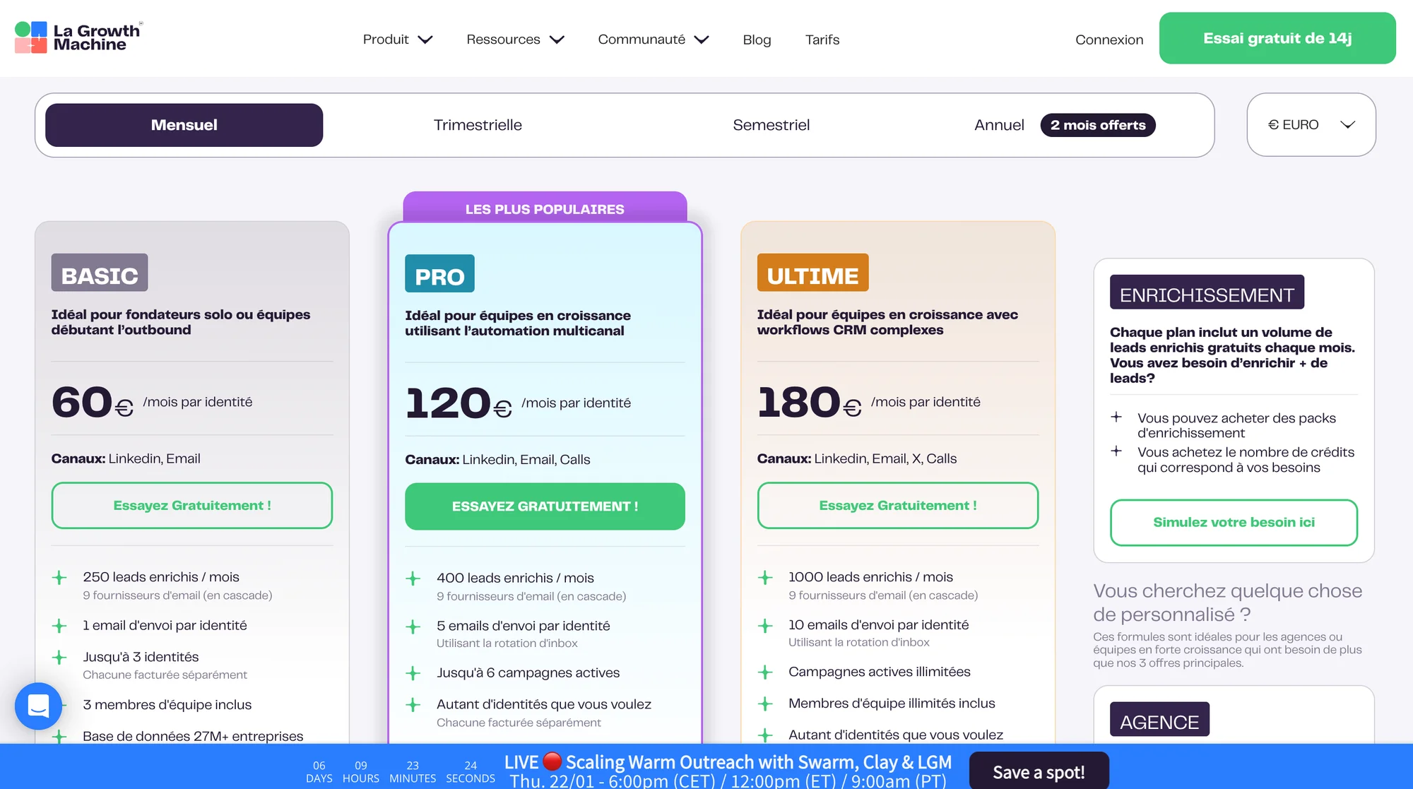 La growth machine prix