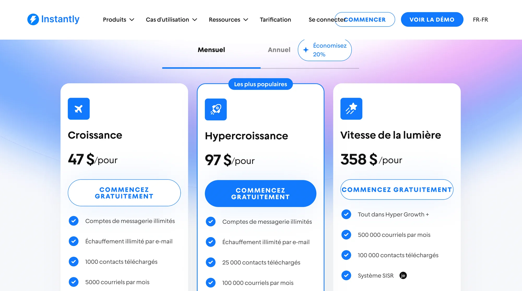instanlty prix