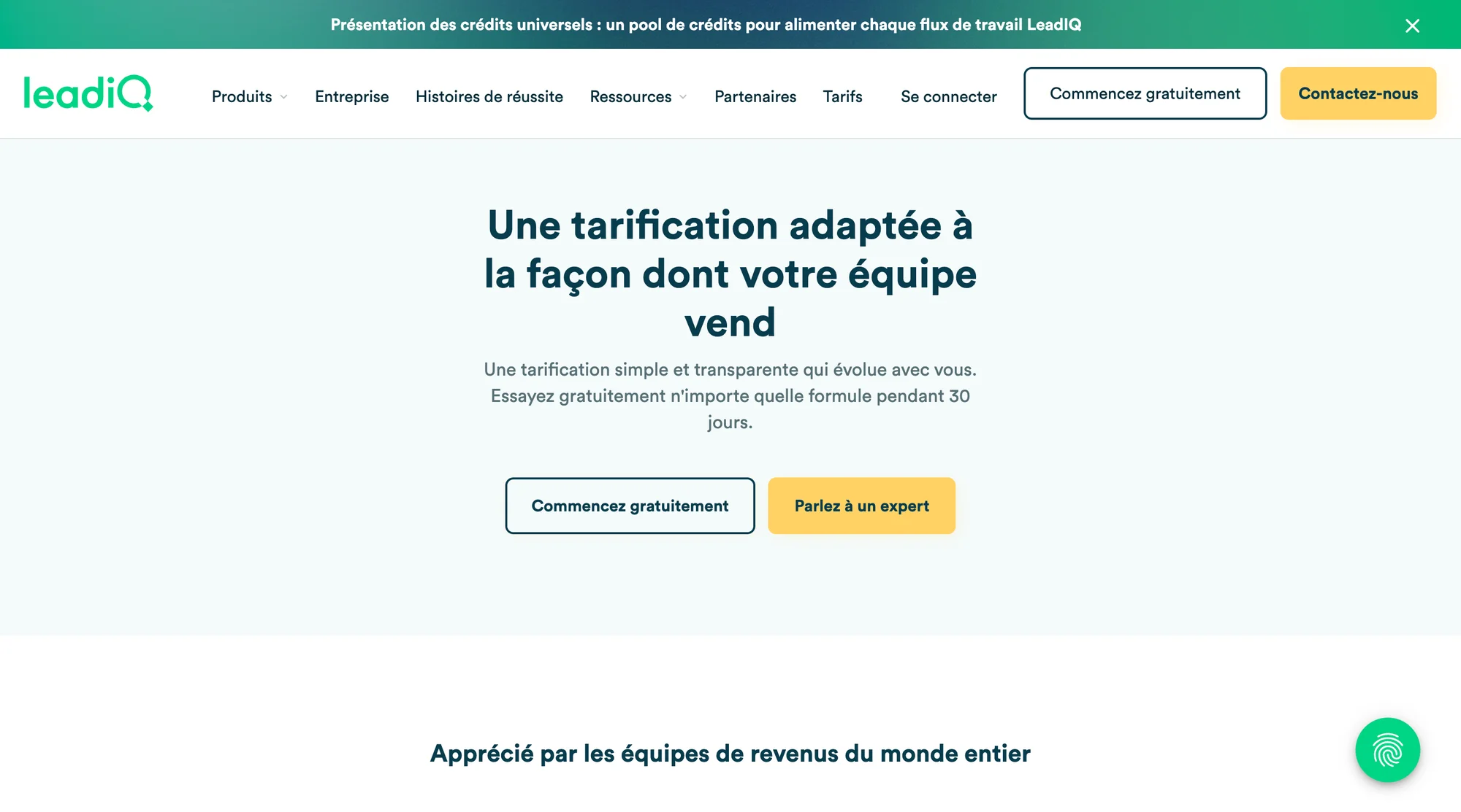 Prix de LeadIQ