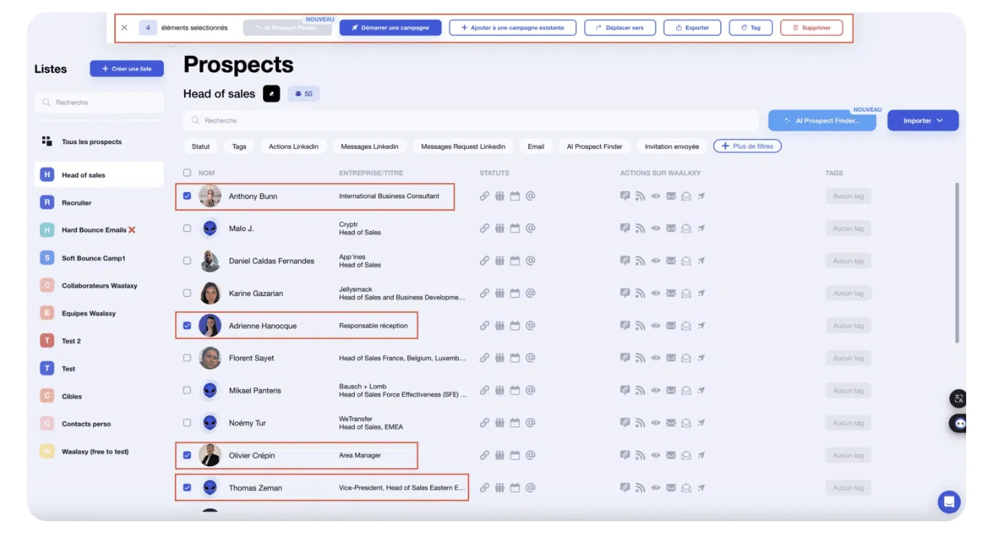 Scraping na base de dados do LinkedIn com Waalaxy