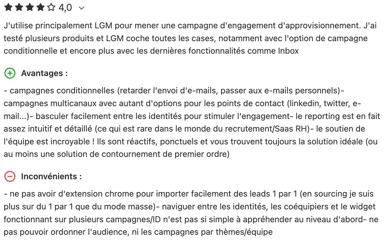 LGM avis