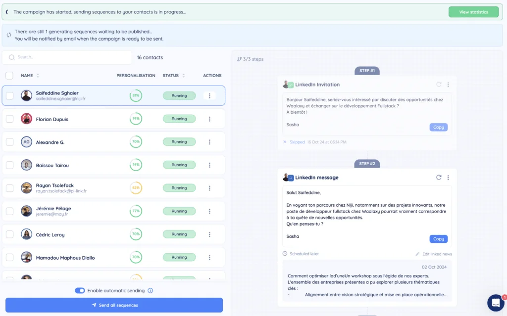 HumanLinker: Message composition with AI