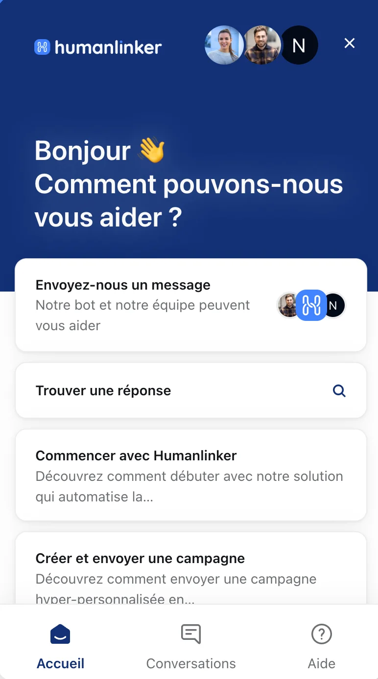 Chatbot d'HumanLinker