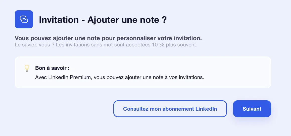 ajouter une note personnalisée avec waalaxy