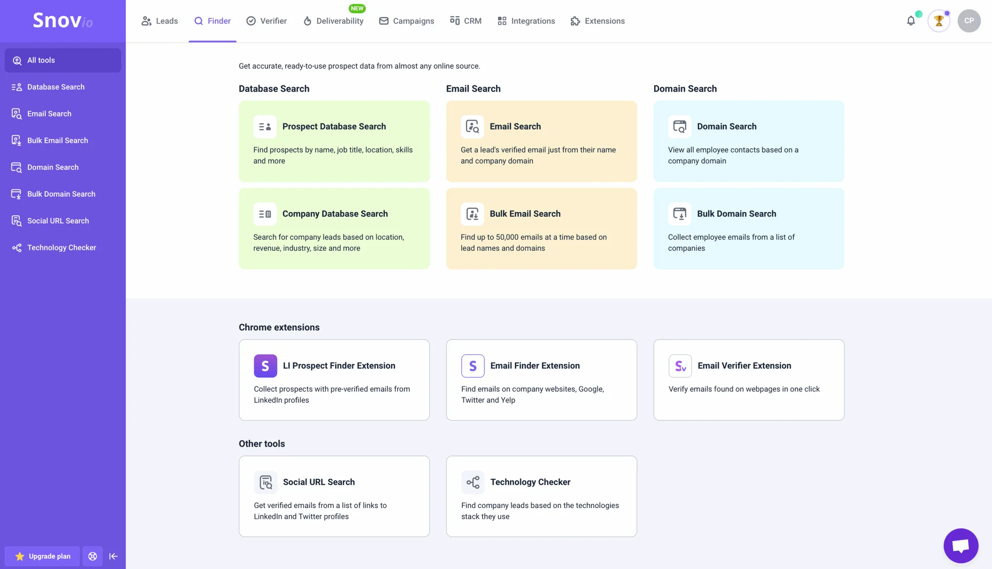 Snov.io UX