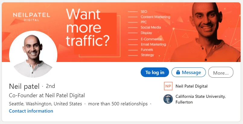cover page linkedin