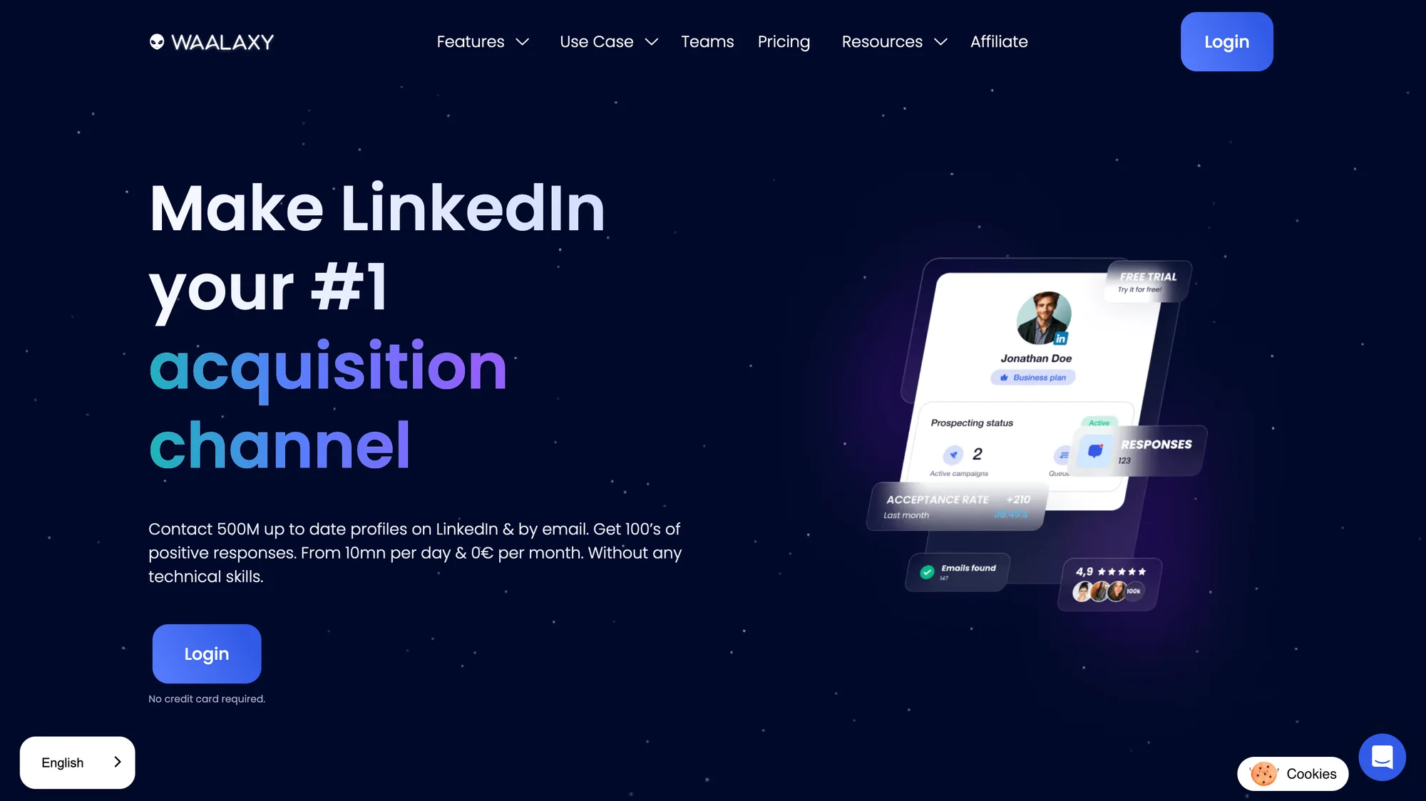 LinkedIn scraping with waalaxy