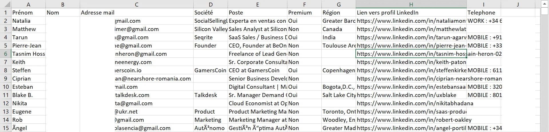 fichier csv scraping
