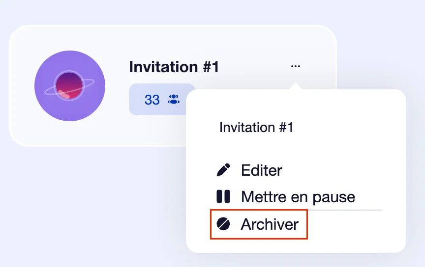 Comment archiver une campagne déjà existante ?