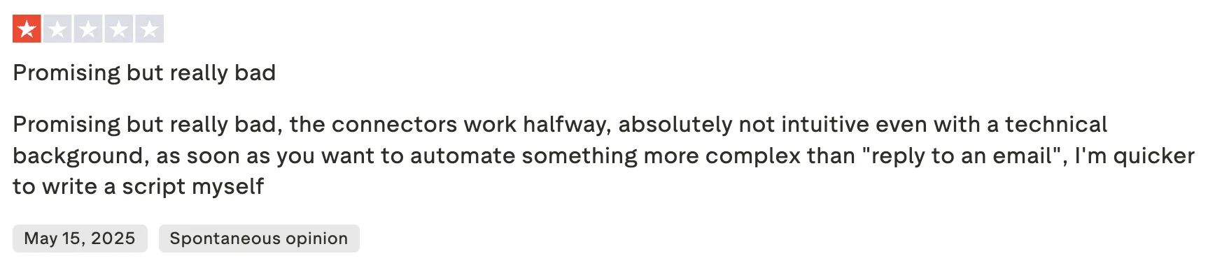 Make reviews bardeen alternative