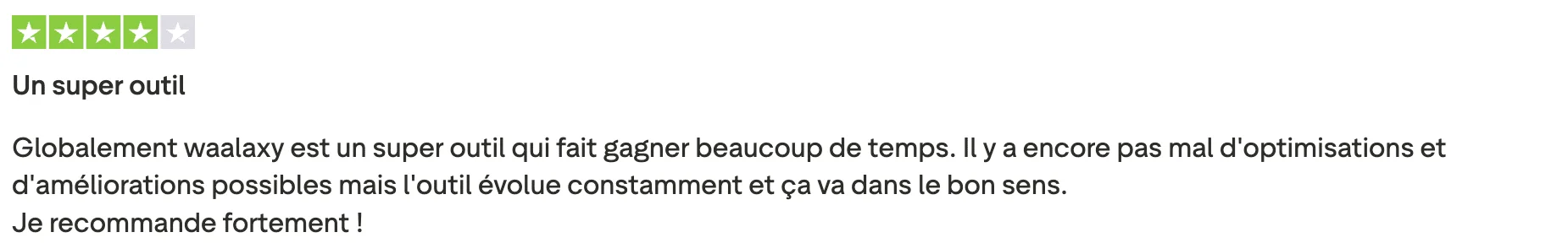 Waalaxy avis 2 Bardeen extension