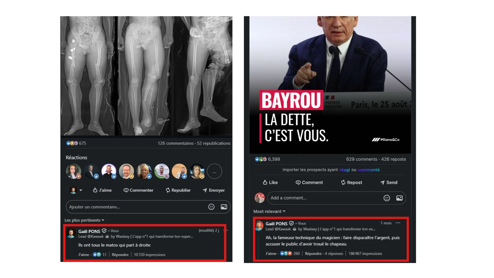 Exemple Automate LinkedIn comments avec Kawaak