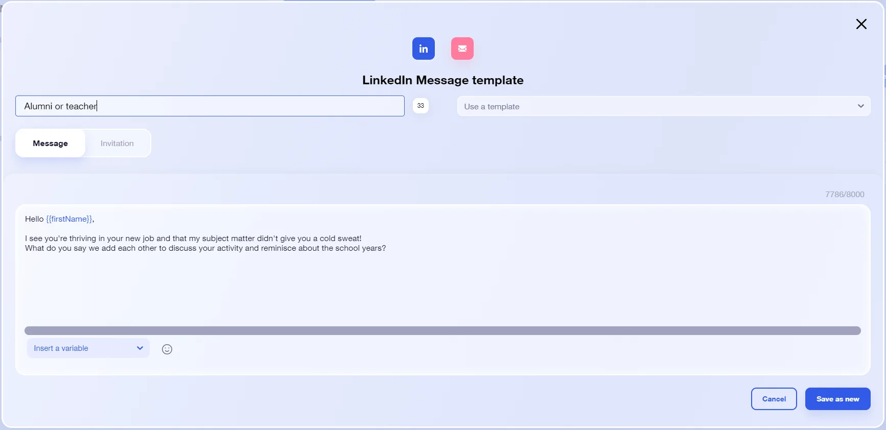 alumni-linkedin-connection-message-template