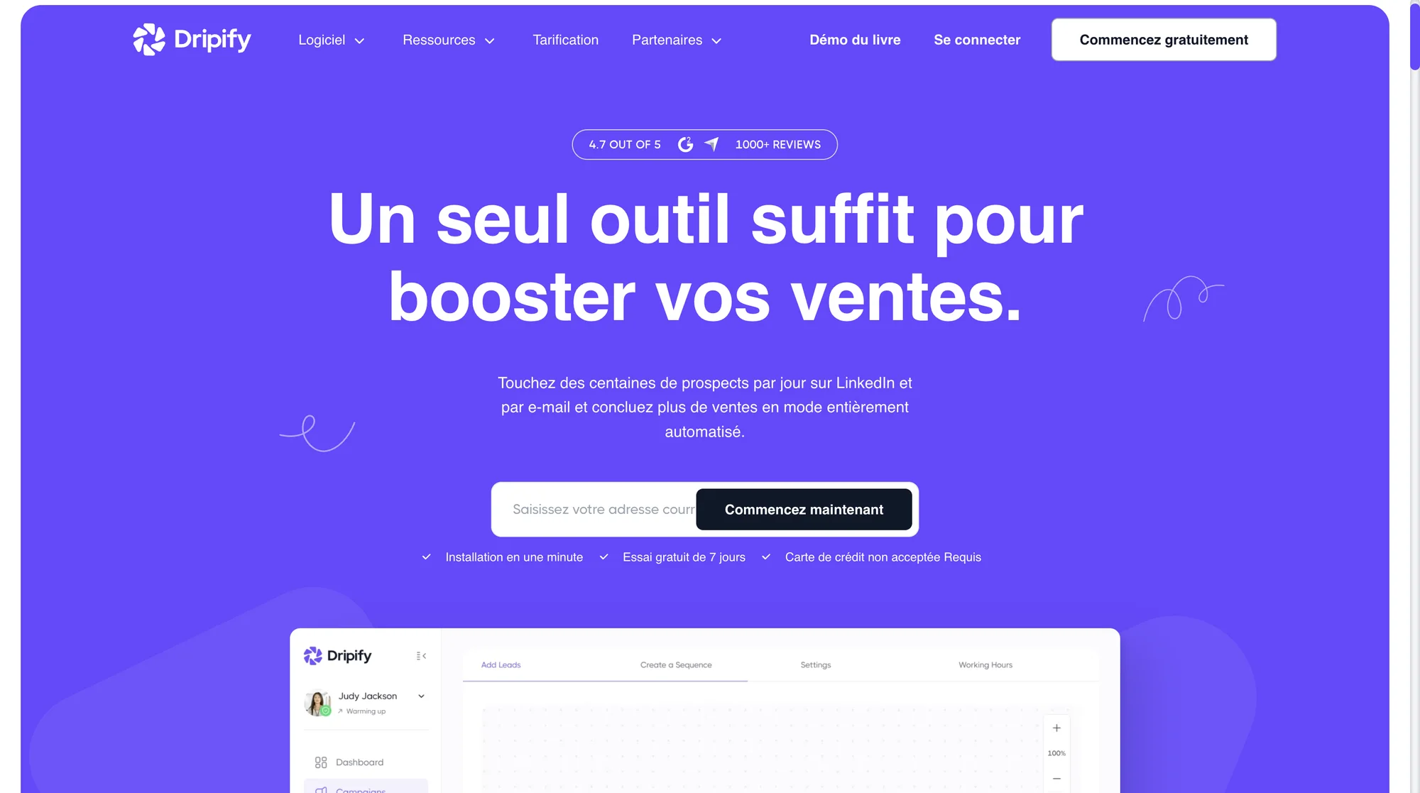 Alternative Waalaxy, Dripify
