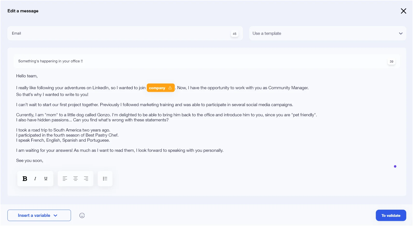 how to introduce yourself in an email