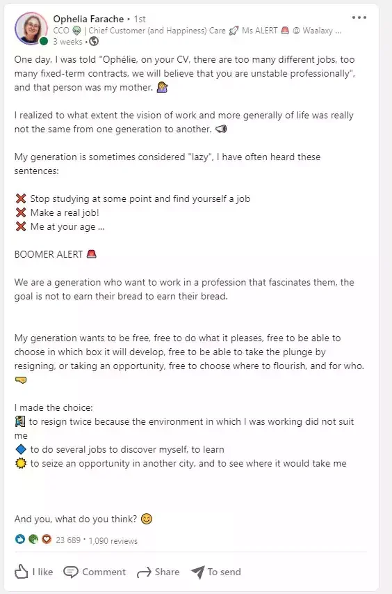 post linkedin