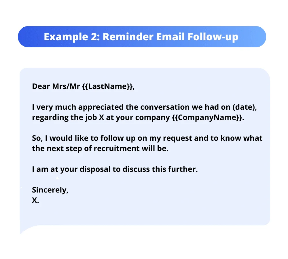 Wie versende ich eine Erinnerungs-E-Mail für ein Follow-up?
