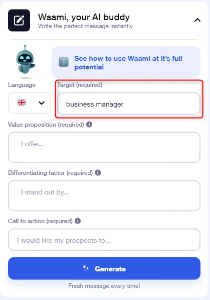 Obiettivo AI Waami