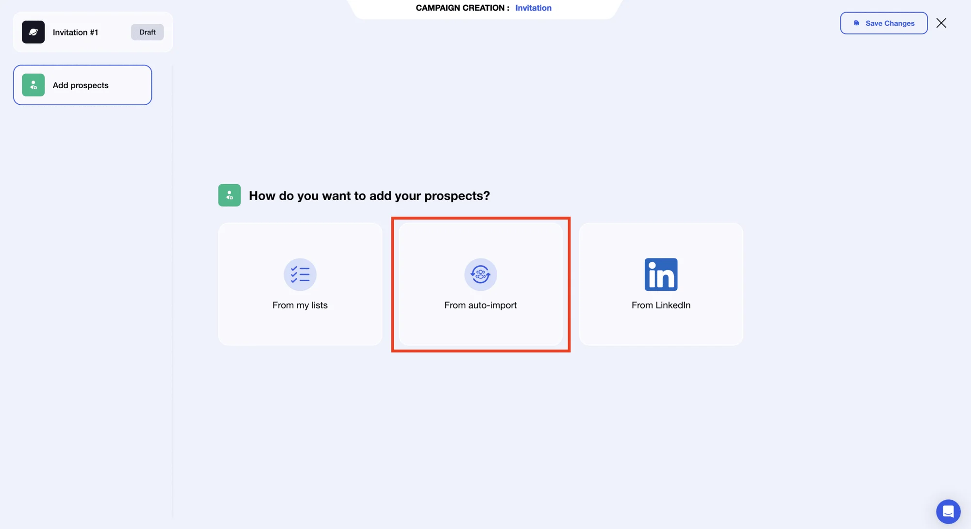 Inviti automatici su LinkedIn