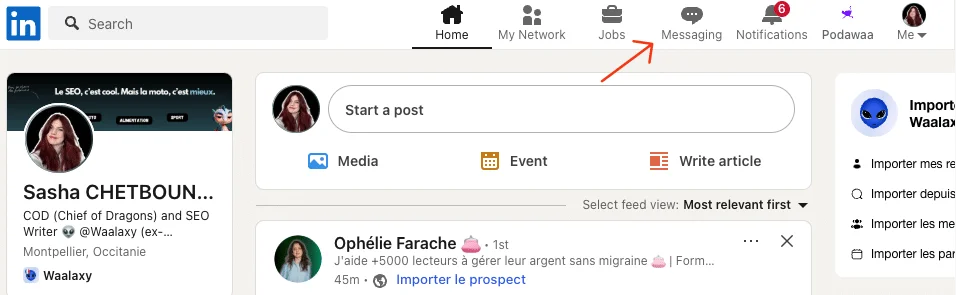 como enviar mensagem para todos os contatos do LinkedIn