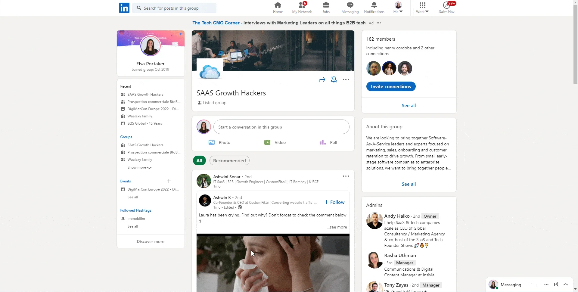 scrapper profil pour demande message linkedin