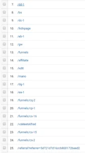 Liste des colonnes de prospection Waalaxy
