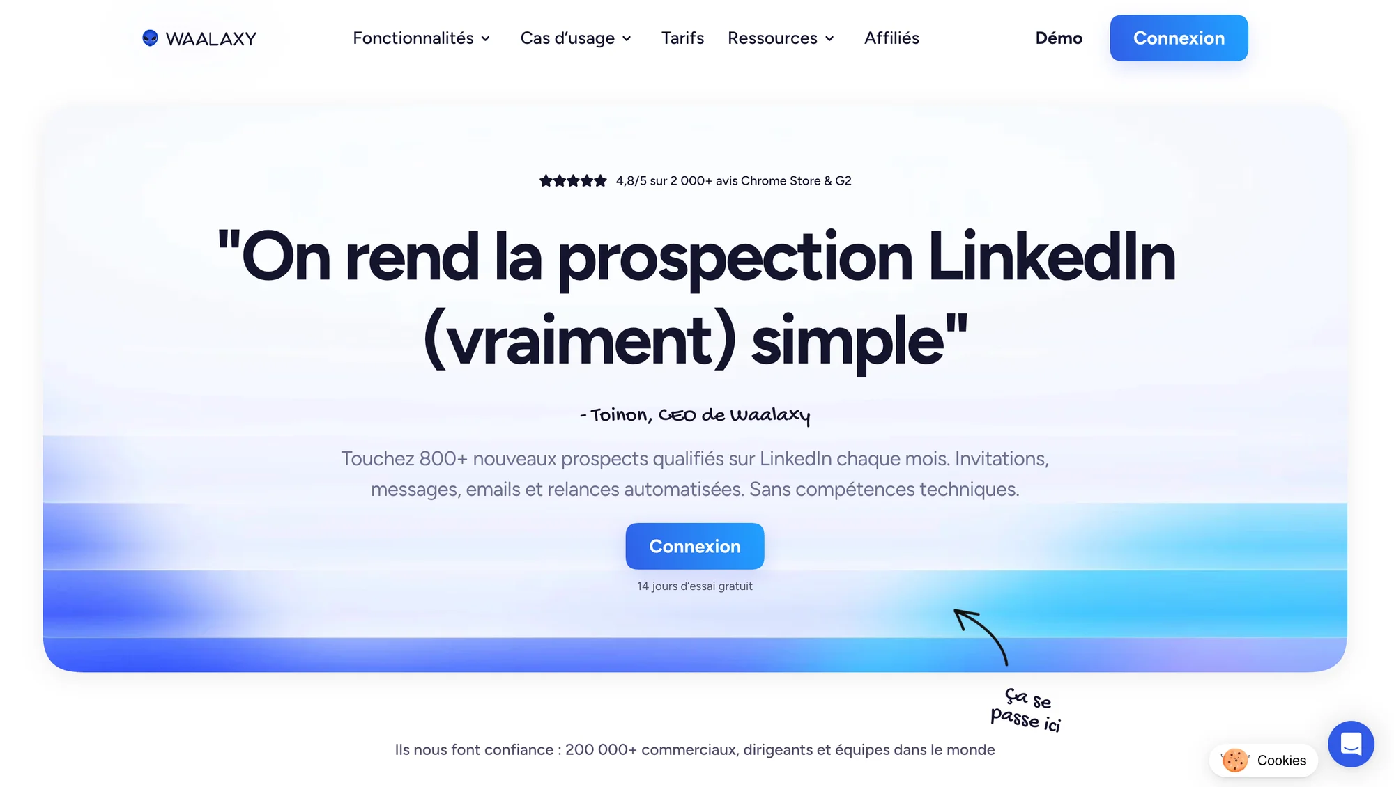 Waalaxy l'outil pour vos mails de relance