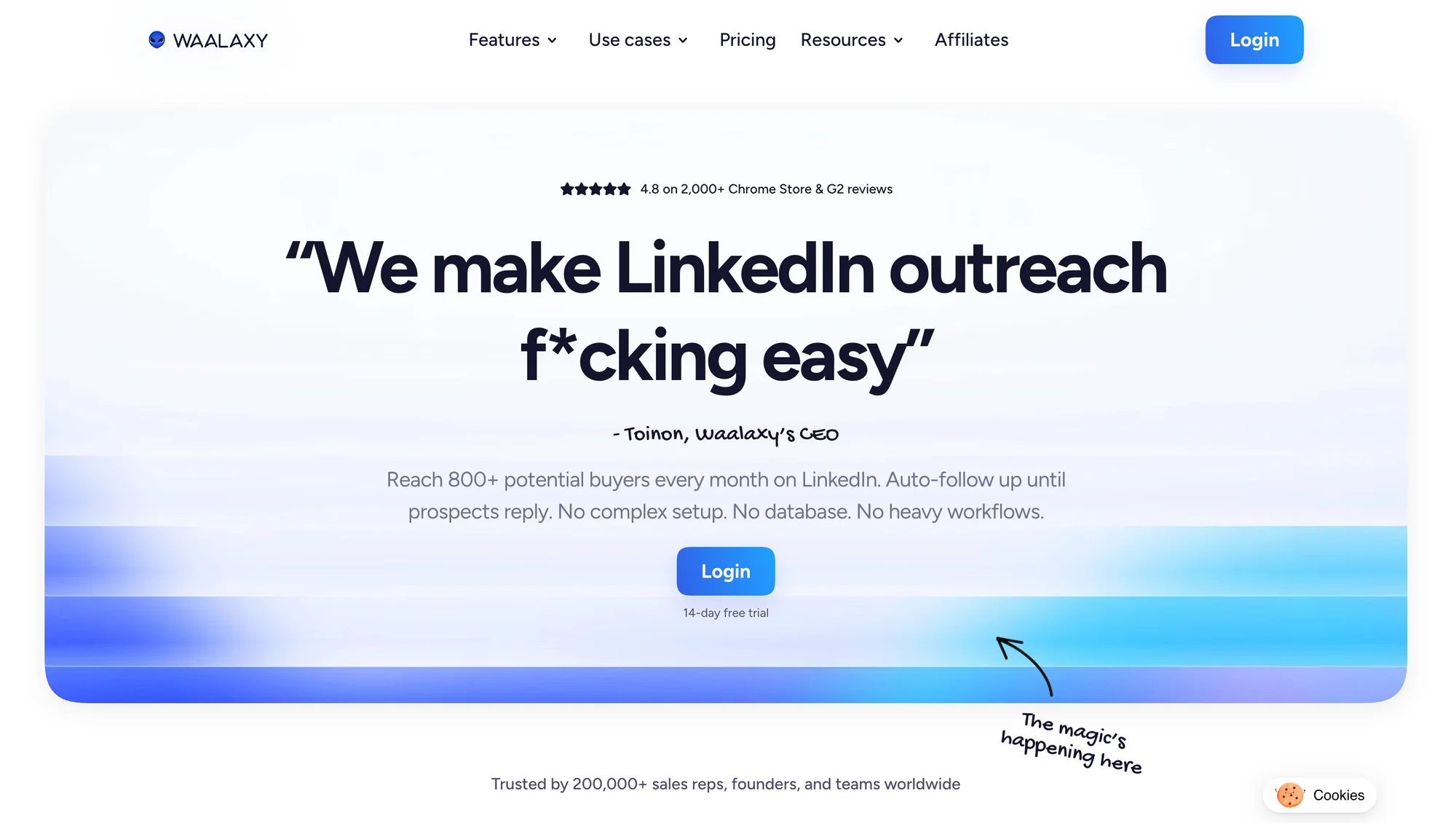 Waalaxy the tool for your reminder emails