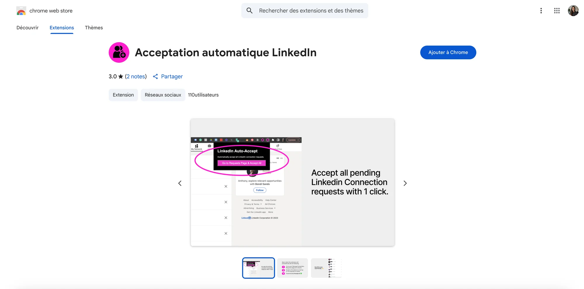 Accepter automatiquement toutes les invitations automatiques LinkedIn