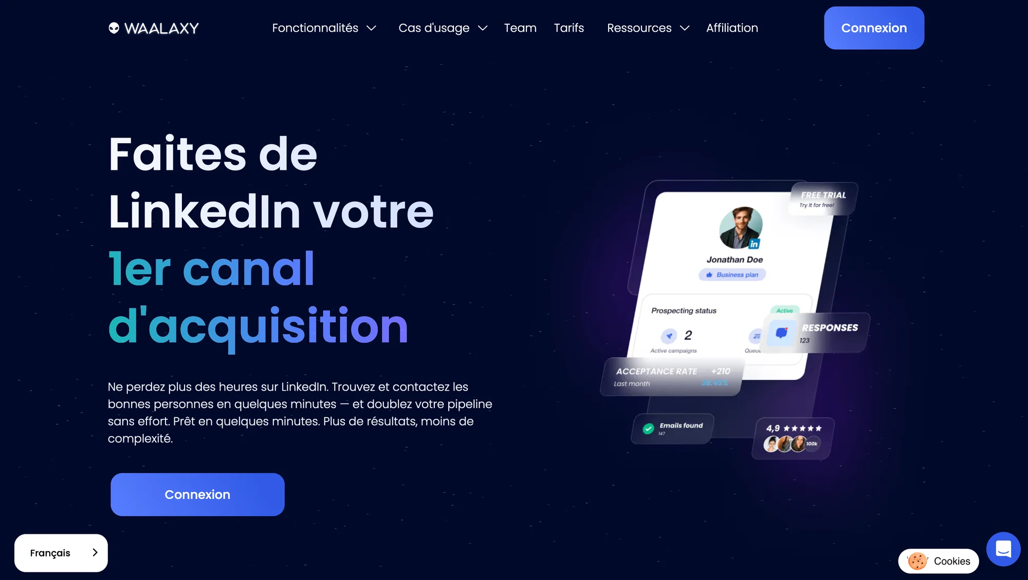 invitation LinkedIn automatique avec Linkedn