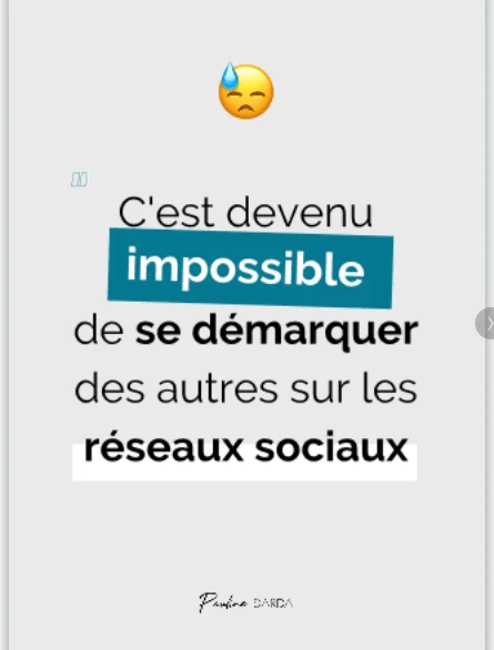 Citation réseaux sociaux impossible se démarquer