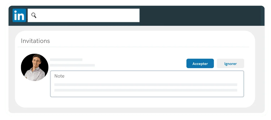 Note invitation linkedin