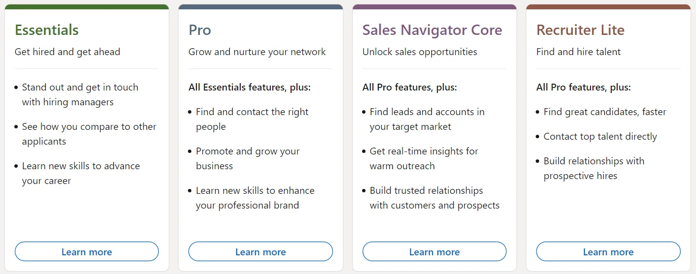 Waalaxy pricing plans comparison