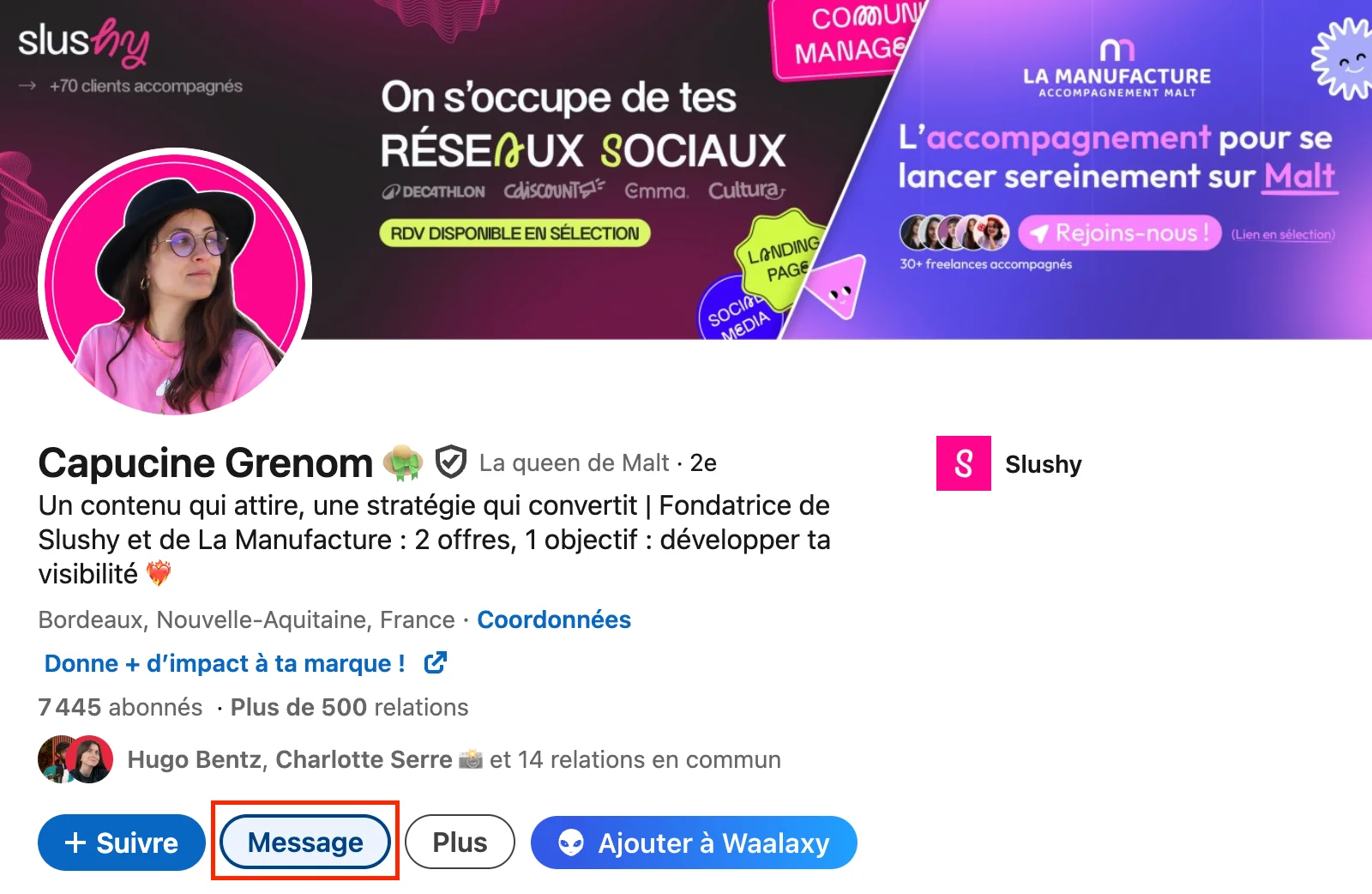 Comment faire une demande de message LinkedIn ?