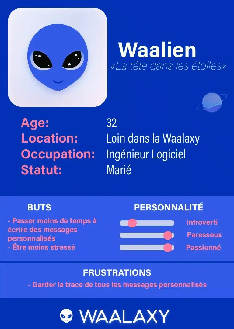 Waalien profil prospection Waalaxy